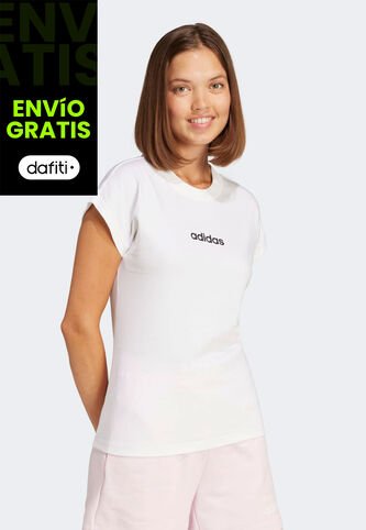 Camiseta Blanco-Negro adidas Sportswear W Lin Sj T adidas Performance