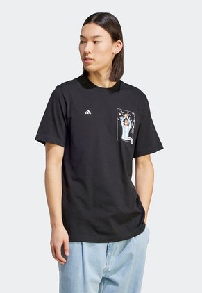 Camiseta Negro-Celeste-Blanco adidas Performance Messi Fútbol Icon