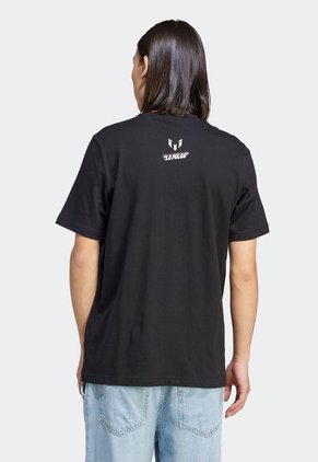 Camiseta Negro-Celeste-Blanco adidas Performance Messi Fútbol Icon