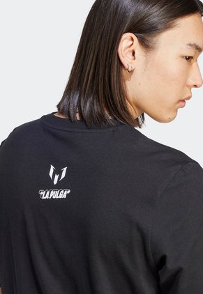 Camiseta Negro-Celeste-Blanco adidas Performance Messi Fútbol Icon