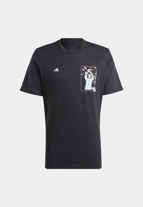 Camiseta Negro-Celeste-Blanco adidas Performance Messi Fútbol Icon