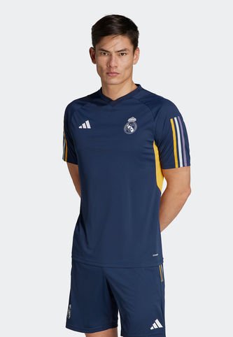 adidas Performance - Camiseta Azul Navy-Amarillo-Blanco adidas Performance Entrenamiento Real Madrid Tiro 23