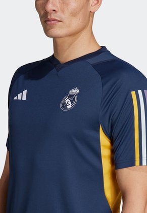 Camiseta Azul Navy-Amarillo-Blanco adidas Performance Entrenamiento Real Madrid Tiro 23