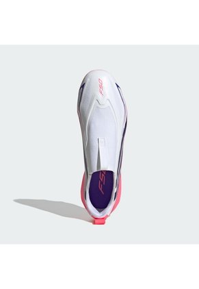 Guayos Blanco Adidas F50 Hyperfast League Sin Cordones Terreno Firme Niños Blanco