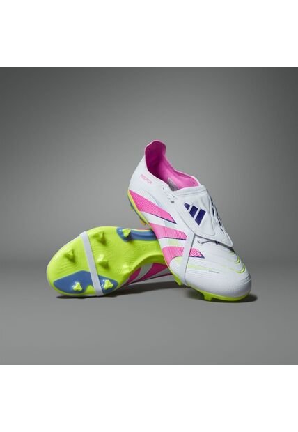 Adidas Performance Guayos Adidas Unisex Predator League Lengüeta Plegable Terreno Firme/ Multiterreno - Blanco-Rosado Guayos