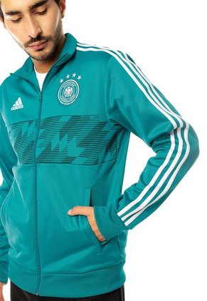 Chaqueta Selección Alemania Verde-Blanco adidas Performance
