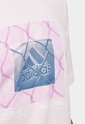 Camiseta Rosa-Violeta-Azul adidas Performance Badge of Sport Chainlink