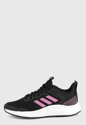 Tenis Running Negro-Lila-Blanco adidas Performance Fluidstreet