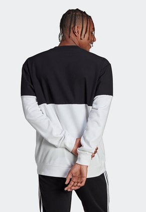 Buzo Negro-Blanco adidas Performance Oversize