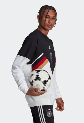 Buzo Negro-Blanco adidas Performance Oversize