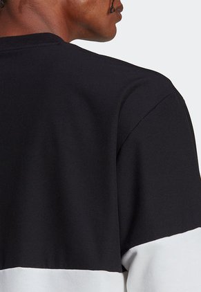 Buzo Negro-Blanco adidas Performance Oversize