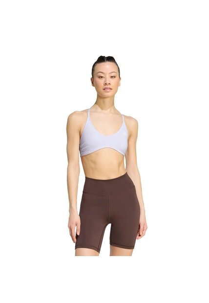 Top Entrenamiento Morado Adidas Optime Essentials Mujer