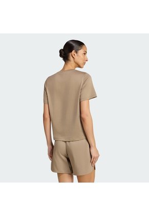 Camiseta Entrenamiento Beige Adidas Workout Essentials Mujer