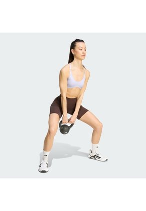 Top Entrenamiento Morado Adidas Optime Essentials Mujer