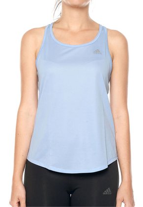 Camiseta Esqueleto Azul adidas Performance Run it tank W
