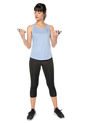 Camiseta Esqueleto Azul adidas Performance Run it tank W de adidas Performance
