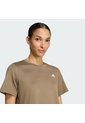 Camiseta Entrenamiento Beige Adidas Workout Essentials Mujer de adidas Performance