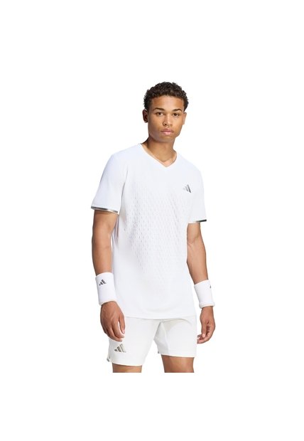 Camiseta Tenis Blanca Adidas Pro Climacool + 3D Freelift Hombre