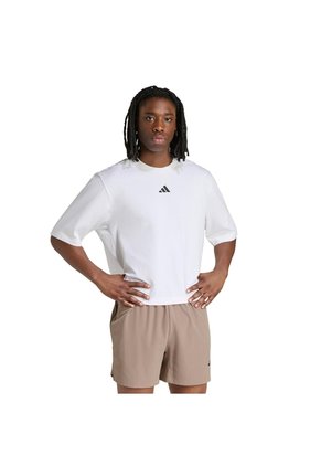 Camiseta Entrenamiento Blanca Adidas Corta D4T Primelift Hombre