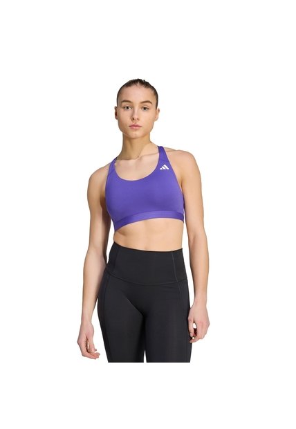 Top Entrenamiento Morado Adidas Optime Essentials Workout Mujer