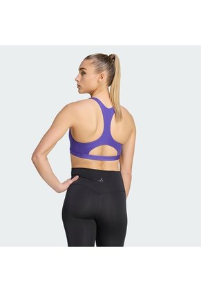 Top Entrenamiento Morado Adidas Optime Essentials Workout Mujer