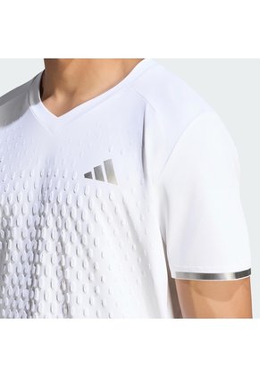 Camiseta Tenis Blanca Adidas Pro Climacool + 3D Freelift Hombre