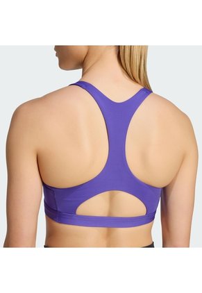 Top Entrenamiento Morado Adidas Optime Essentials Workout Mujer
