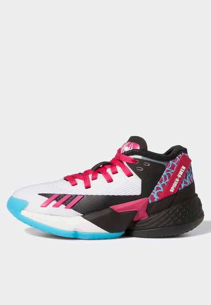 Tenis Basketball Spiderman Blanco-Violeta-Turquesa adidas Performance D.O.N. Issue 4 C
