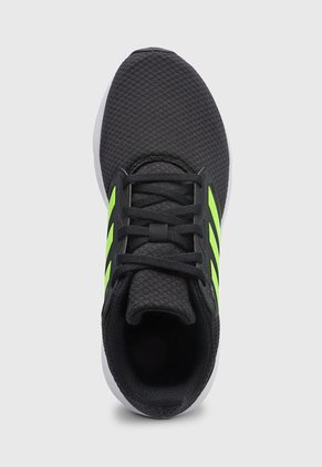 Tenis Running Negro-Blanco-Amarillo Neón adidas Performance Galaxy 6