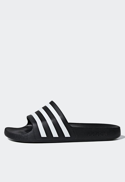 Playera Negro-Blanco adidas Performance Adilette Aqua