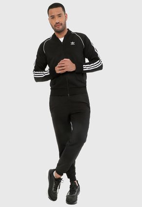 Pantalón Negro adidas Performance Essentials Plain Tapered Stanford