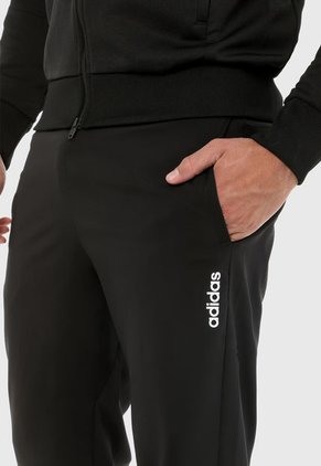 Pantalón Negro adidas Performance Essentials Plain Tapered Stanford