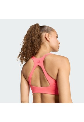 Top Entrenamiento Rosa Adidas Optime Workout 3 Rayas Mujer