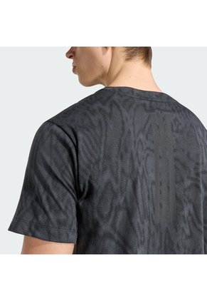 Camiseta Entrenamiento Gris Adidas D4T Primelift Aop Hombre