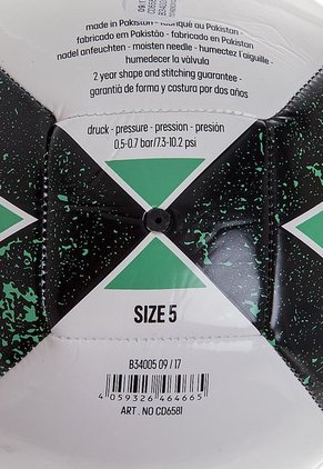 Balón De Fútbol Blanco-Negro-Verde adidas Performance