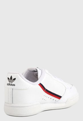Tenis Lifestyle Blanco-Rojo-Negro adidas Kids Continental 80