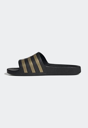 Playera Negro-Dorado adidas Performance Aqua Adilette