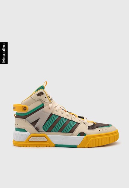 Tenis Basketball Beige-Verde-Amarillo adidas Performance D-Pad Mid