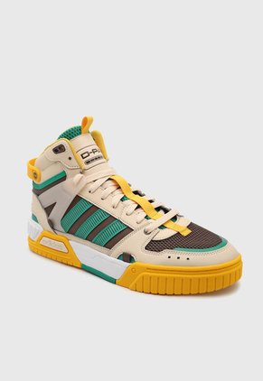 Tenis Basketball Beige-Verde-Amarillo adidas Performance D-Pad Mid
