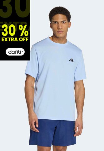 Camiseta Training adidas Performance Workout Essentials Base Celeste adidas Performance