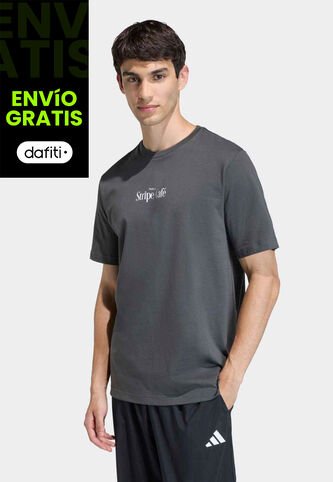 Camiseta adidas Sportswear Graphic Coffee Cafe Donut Box Gris adidas Performance