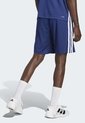 Pantaloneta adidas Performance Workout Essentials Base 3 Rayas Azul de adidas Performance