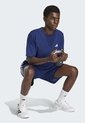 Pantaloneta adidas Performance Workout Essentials Base 3 Rayas Azul de adidas Performance