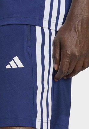 Pantaloneta adidas Performance Workout Essentials Base 3 Rayas Azul