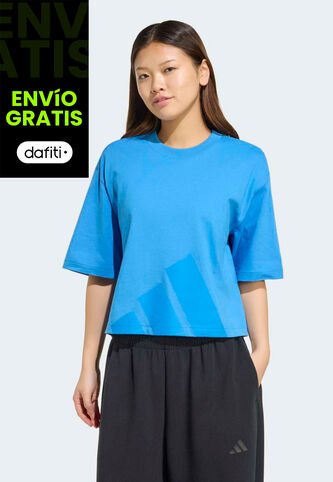 Camiseta adidas Sportswear Boyfriend Essentials Azul adidas Performance