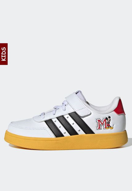 Tenis Lifestyle Blanco-Negro-Miel adidas Kids Breaknet x Mickey Mouse