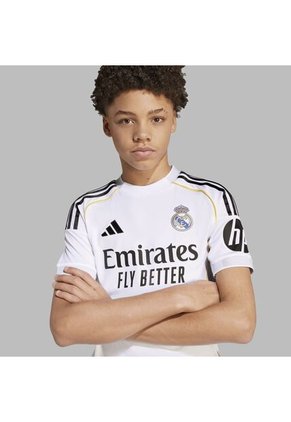 Camiseta Adidas Adolescente Local Real Madrid 25/26 - Blanco