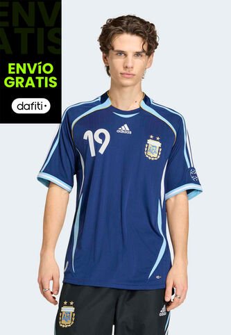 Camiseta adidas Performance Visitante argentina 2006 Messi Azul adidas Performance