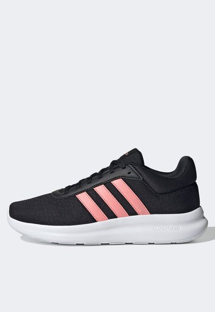 Tenis Lifestyle Negro-Rosa-Blanco adidas Sportswear Lite Racer 4.0