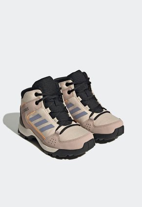 Tenis de Senderismo Beige-Negro-Lila adidas Kids Terrex Hyperhiker MID